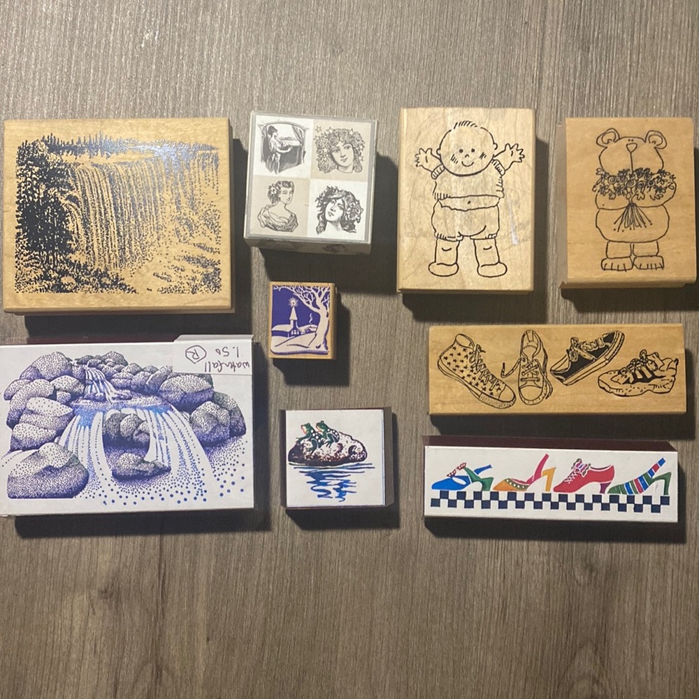A lot of Ink Stamps